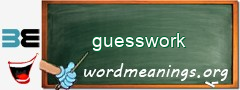 WordMeaning blackboard for guesswork